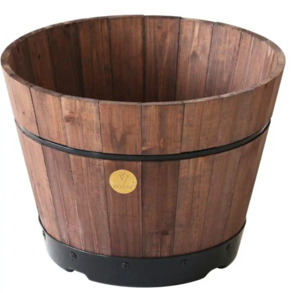 Build A Barrel By VegTrug, Medium 46cm - Dark Brown (FSC 100%) 3 Build A Barrel By VegTrug, Medium 46cm - Dark Brown (FSC 100%)