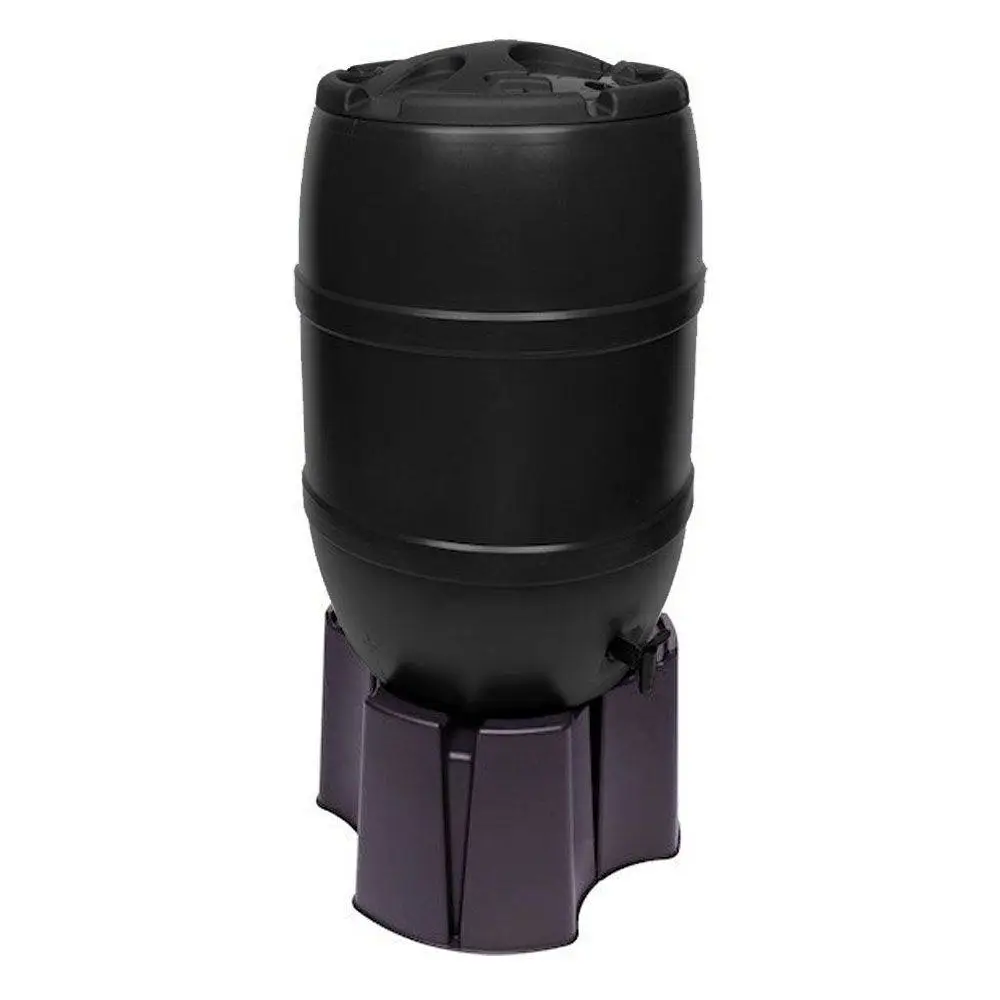Strata 120L Standard Barrel Water Butt Black 4 Strata 120L Standard Barrel Water Butt Black - Image 2
