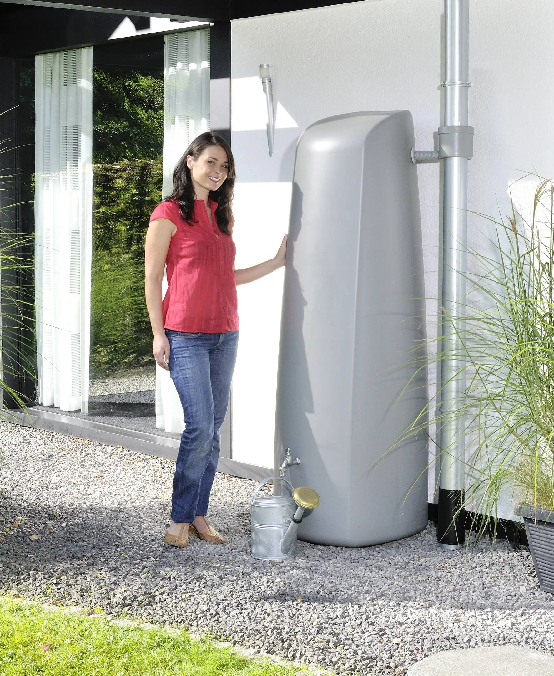 400L Elegance Wall Tank - Stone Grey 5 400L Elegance Wall Tank - Stone Grey - Image 3