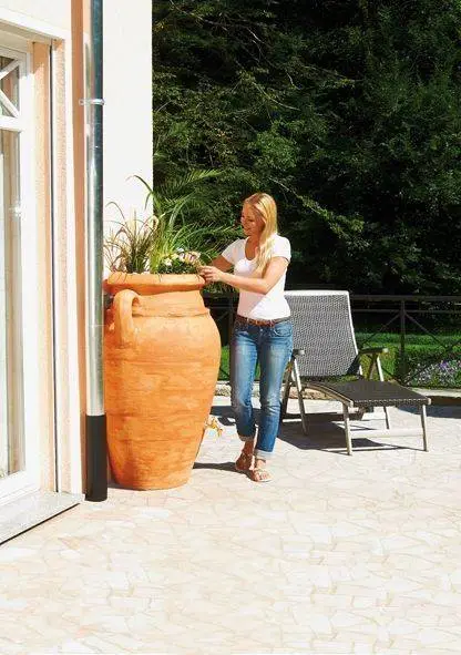 260L Antique WALL Amphora Water Butt - Terracotta Effect 4 260L Antique WALL Amphora Water Butt - Terracotta Effect - Image 2