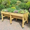 VegTrug Medium Raised Bed - Natural (FSC 100%) -Grosafe Shop vegtrug medium raised wooden planter jpg