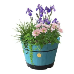 VegTrug Build A Barrel Small 37cm - Powder Blue (FSC 100%)