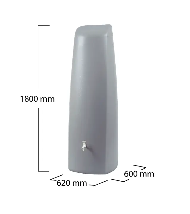 400L Elegance Wall Tank - Stone Grey 7 400L Elegance Wall Tank - Stone Grey - Image 5